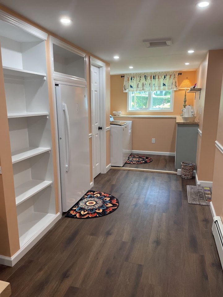 Basement living space — after project view