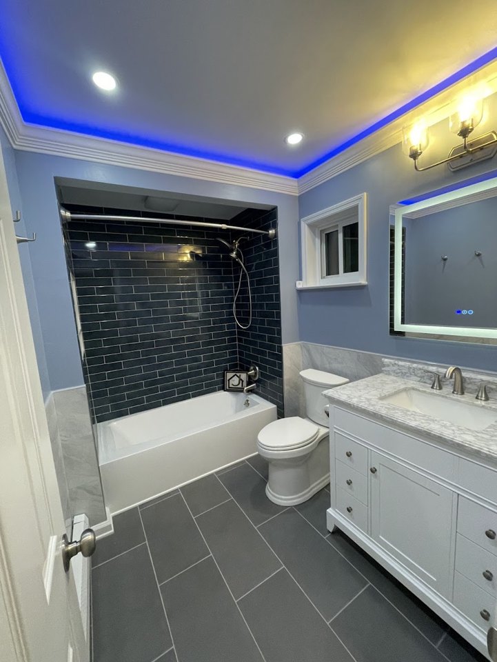 Bathroom transformation — after project view