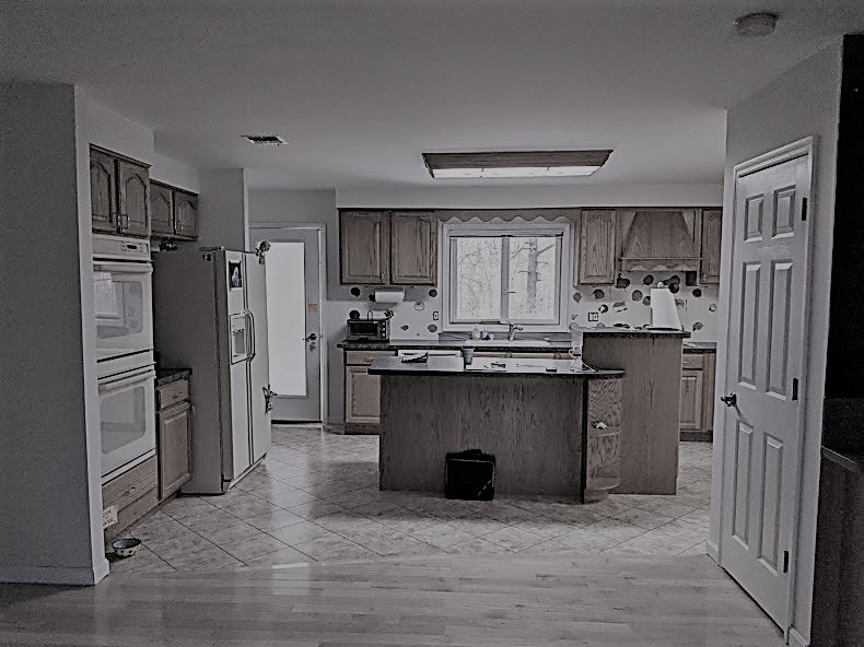 Kitchen transformation — before project view