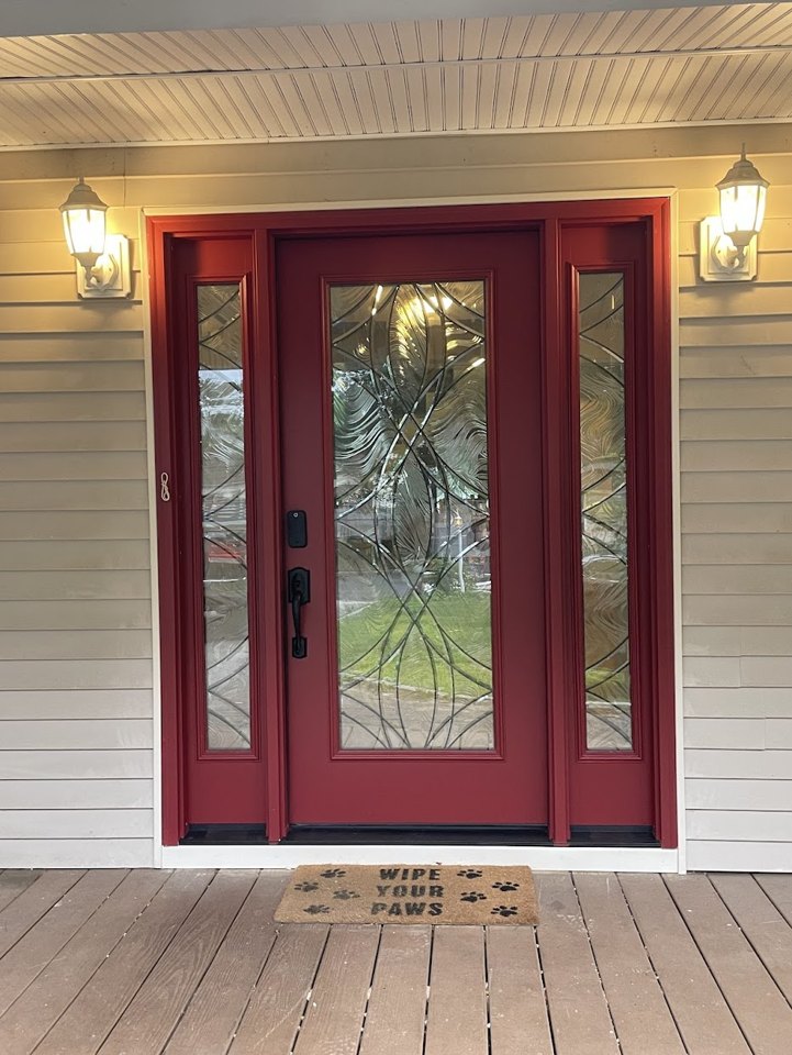 Front door replacement — after project view